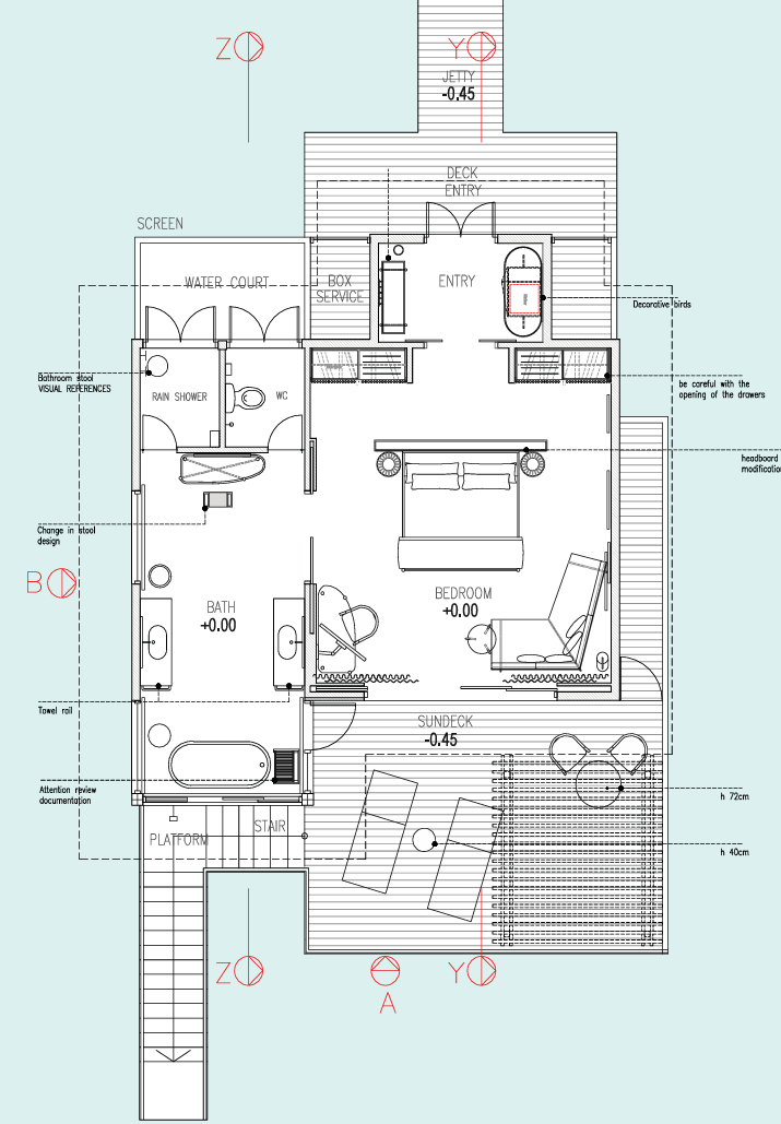 Sunrise Water Villa floor plan
